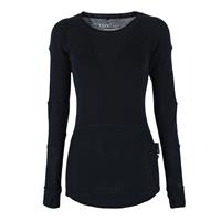 Bronitt Wool Sweater Lady Black B L Ullundertrøye med ullmesh til dame