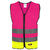 9043 Eskiltuna Refleksvest PNK/NYEL S Tofarget unisex refleksvest m/glidelås 