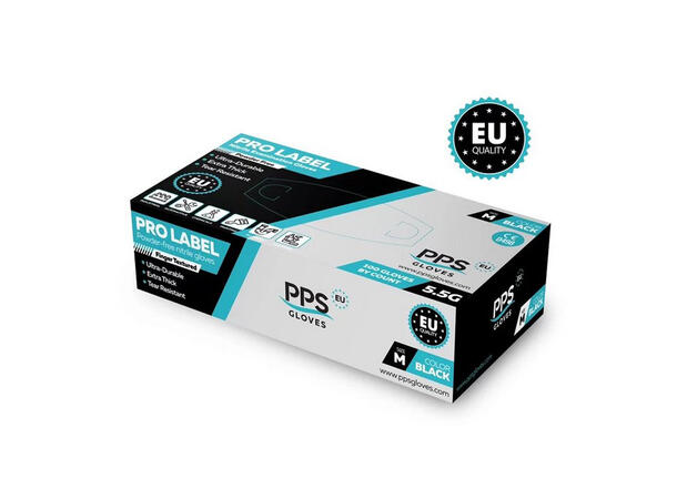 PPS Pro Label 5.5G BLK S PPS PRO LABEL NITRILE 