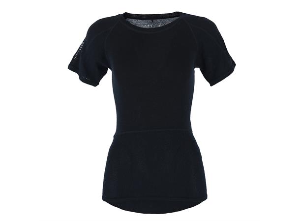 Bronitt Woolnet T-shirt Lady BlackB XS Ull t-skjorte med ullmesh til dame 