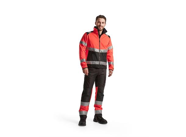 4877 Softshelljakke varsel NYEL/BLK XS Smidig og lett softshelljakke i varsel 
