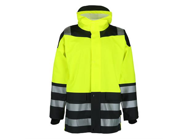 Gypsum Rainjacket Hi-Vis Safety Yellow L High visability regnjakke - Unisex 