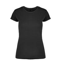 1810 Kos T-Shirt Sort XS Dame-T-skjorte i Økologisk Bomull
