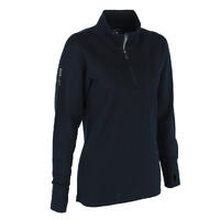 Quartz 1/2 Zip Sweater W Black Beauty XS 2-lags ullgenser til dame