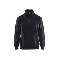 3365 Blåkläder Halfzip Genser BLK XS Collegegenser Høy Hals