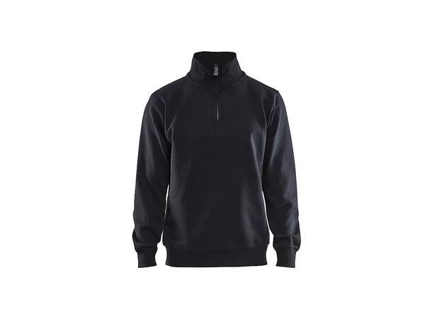 3365 Blåkläder Halfzip Genser BLK XS Collegegenser Høy Hals 