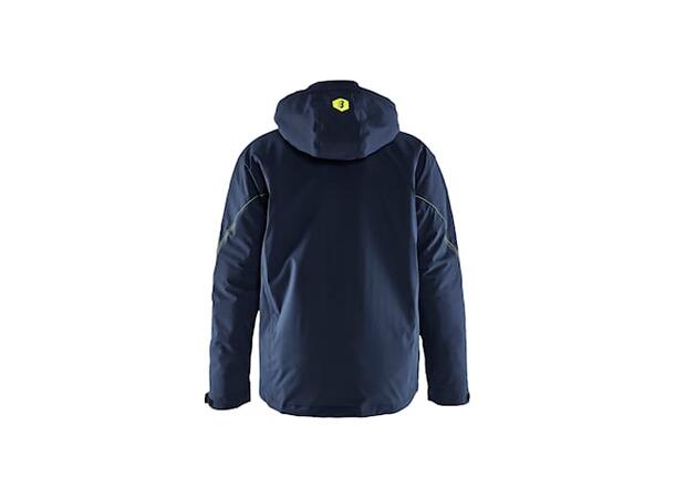 4484 Jakke Marineblå/Varselgul XS 4-veisstretch 