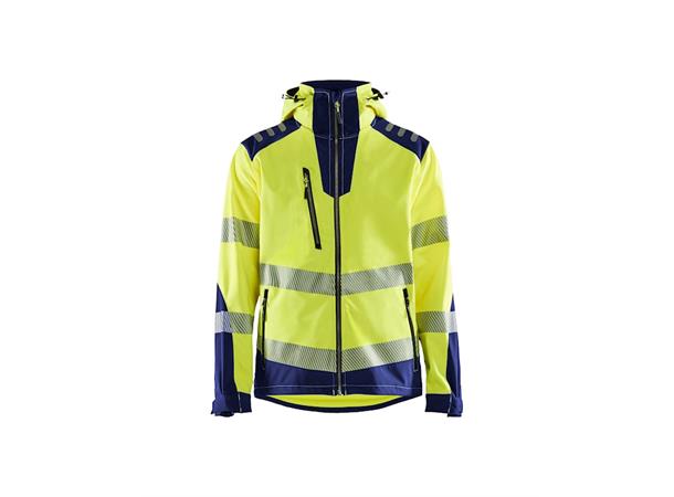 4491 Softshelljakke varsel NYEL/BLK XS Varseljakke softshell 