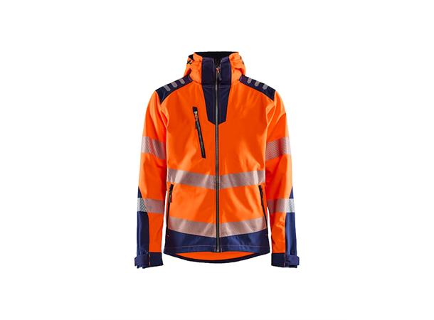 4491 Softshelljakke varsel NYEL/BLK XS Varseljakke softshell 