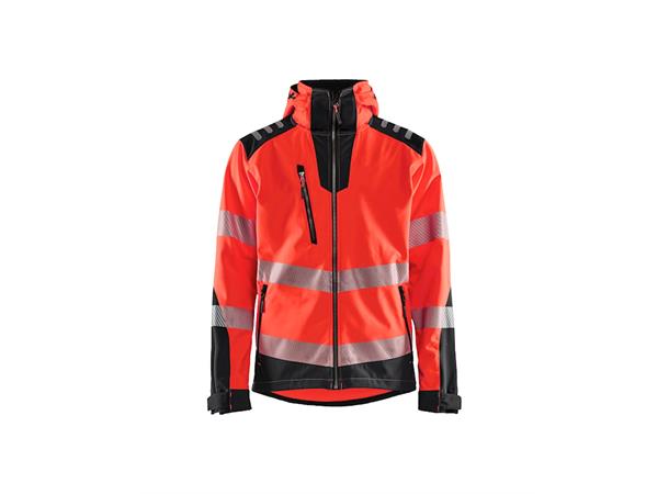 4491 Softshelljakke varsel NYEL/BLK XS Varseljakke softshell 