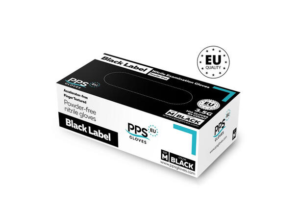 PPS Black Label 3.5G BLK XS 3,5G nitril-undersøkelseshansker 