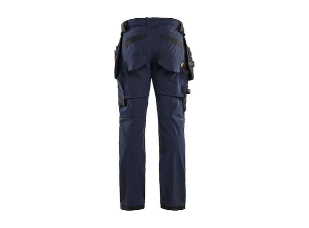 1720 Håndverksbukse  Marineblå/Svart C44 4-veisstretch/avtagbare verktøylommer 