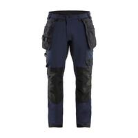 1720 Håndverksbukse  Marineblå/Svart C44 4-veisstretch/avtagbare verktøylommer