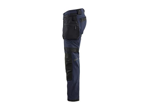 1720 Håndverksbukse  Marineblå/Svart C44 4-veisstretch/avtagbare verktøylommer 