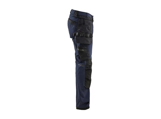 1720 Håndverksbukse  Marineblå/Svart C44 4-veisstretch/avtagbare verktøylommer 