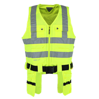 Ridgeback Vest Hi-Vis Safety Yel M/L High Visibitity med refleksbånd