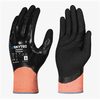 Skytec Sapphire total Light BLK/ORA 10 Nitrilhanske/medium kuttbbestandig