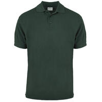 6510 Organic Polo GOTS Flaskegrønn S Klassisk polo i tidløs stil