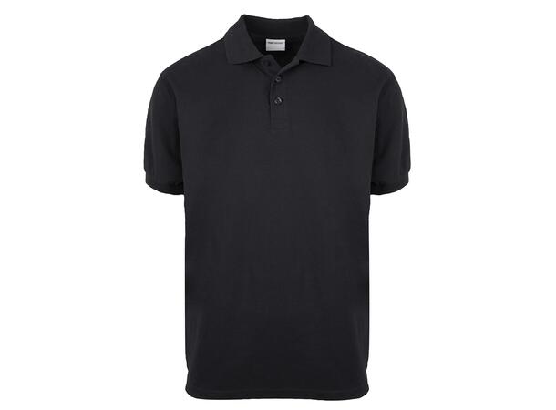 6512 Organic Stretch Polo Gots  BLK XS Klassisk stretch Polo i Bomull & Elastan 
