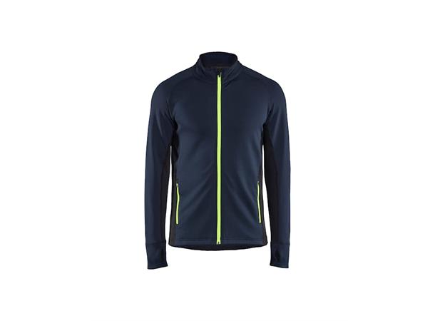 4735  Grid STRIKER NAV/HIVIS XS Teknisk Fleecejakke 