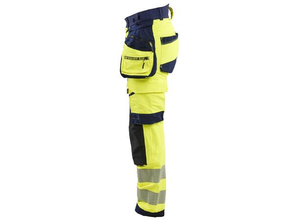 7022 Varselbukse Varselgul/Marineblå C34 Stretch Dame 