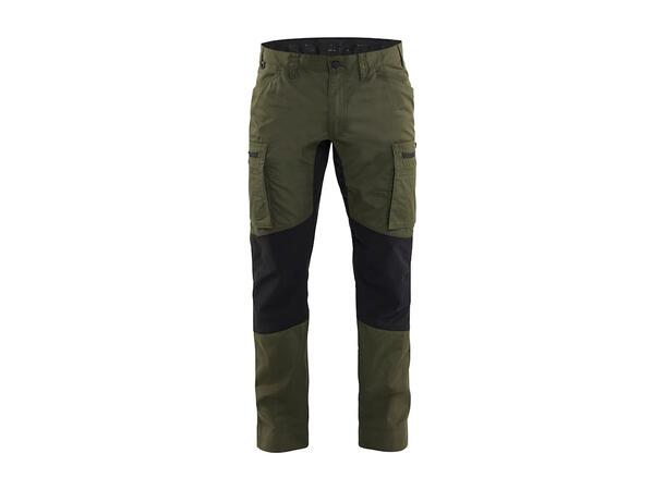 1459 Servicebukse  Brentrød/Svart C44 Stretch 