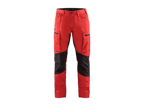 1459 Servicebukse  Brentrød/Svart C44 Stretch 