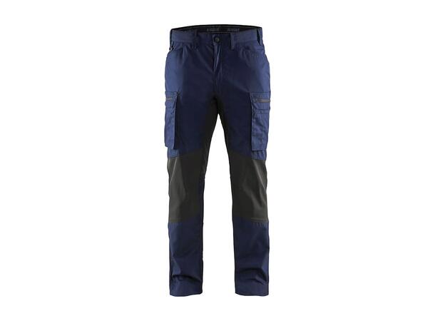 1459 Servicebukse  Brentrød/Svart C44 Stretch 