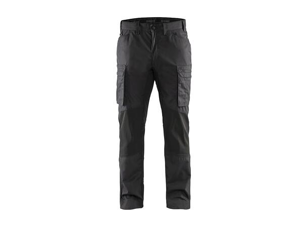 1459 Servicebukse  Brentrød/Svart C44 Stretch 